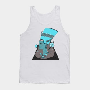 Blue Grey Nefertiti and The Stars Tank Top